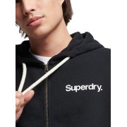 SUPERDRY VINTAGE CL CLASSIC ZIPHOOD ΜΑΥΡΟ SUPERDRY VINTAGE CL CLASSIC ZIPHOOD ΜΑΥΡΟ