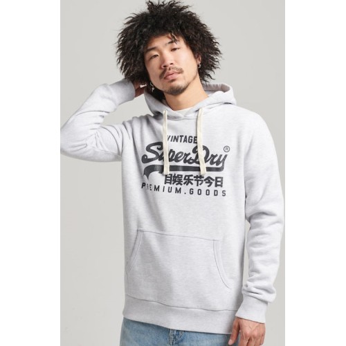 SUPERDRY VINTAGE LOGO HERITAGE HOOD ΓΚΡΙ