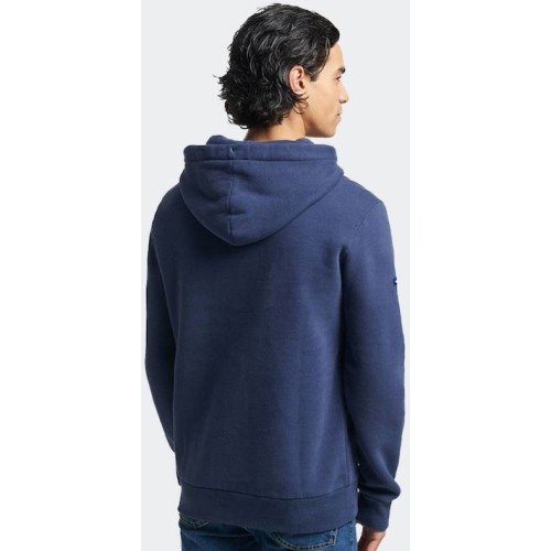 SUPERDRY VINTAGE LOGO HERITAGE HOOD ΜΠΛΕ