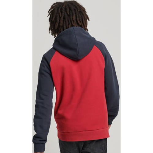 SUPERDRY VINTAGE ACHILLES RAGLAN HOOD ΚΟΚΚΙΝΟ