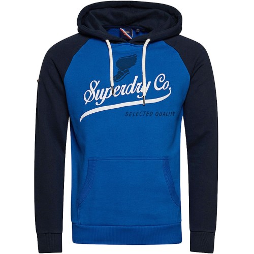 SUPERDRY VINTAGE ACHILLES RAGLAN HOOD ΜΠΛΕ