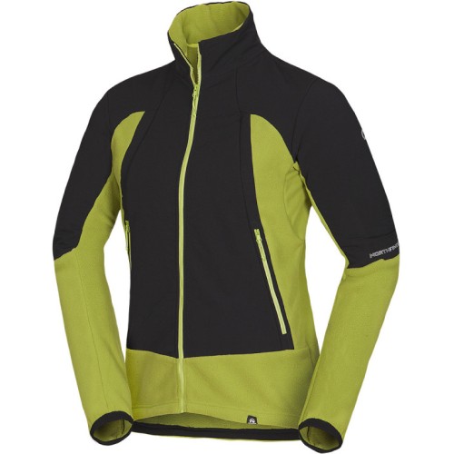 NORTHFINDER CESAR MEN'S FLEECE SWEATER GREEN  ΛΑΧΑΝΙ/ΜΑΥΡΟ
