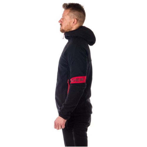 NORTHFINDER BAYLOR MEN'S FLEECE OUTDOOR HOOD SWEATER NORTHPOLAR ΜΑΥΡΟ/ΚΟΚΚΙΝΟ NORTHFINDER BAYLOR MEN'S FLEECE OUTDOOR HOOD SWEATER NORTHPOLAR ΜΑΥΡΟ/ΚΟΚΚΙΝΟ