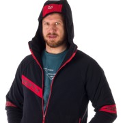 NORTHFINDER BAYLOR MEN'S FLEECE OUTDOOR HOOD SWEATER NORTHPOLAR ΜΑΥΡΟ/ΚΟΚΚΙΝΟ NORTHFINDER BAYLOR MEN'S FLEECE OUTDOOR HOOD SWEATER NORTHPOLAR ΜΑΥΡΟ/ΚΟΚΚΙΝΟ
