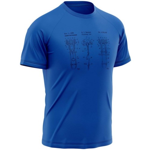 NORTHFINDER MEN'S TECHNICAL T-SHIRT WITH PICTOGRAM ΜΠΛΕ