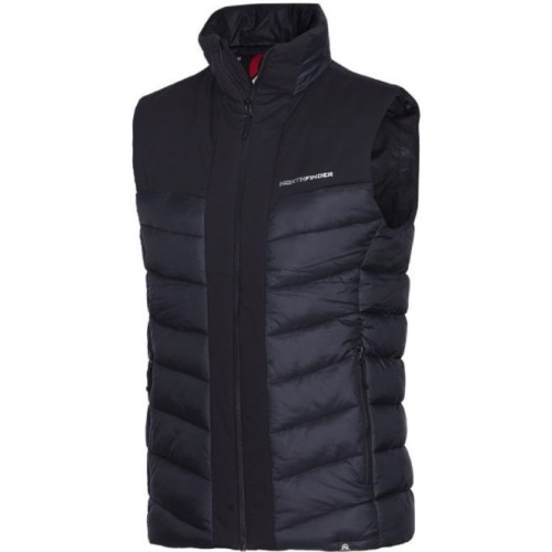 NORTHFINDER FERNANDO MEN'S OUTDOOR LIKE DOWN VEST INSULATED WITH ΜΑΥΡΟ